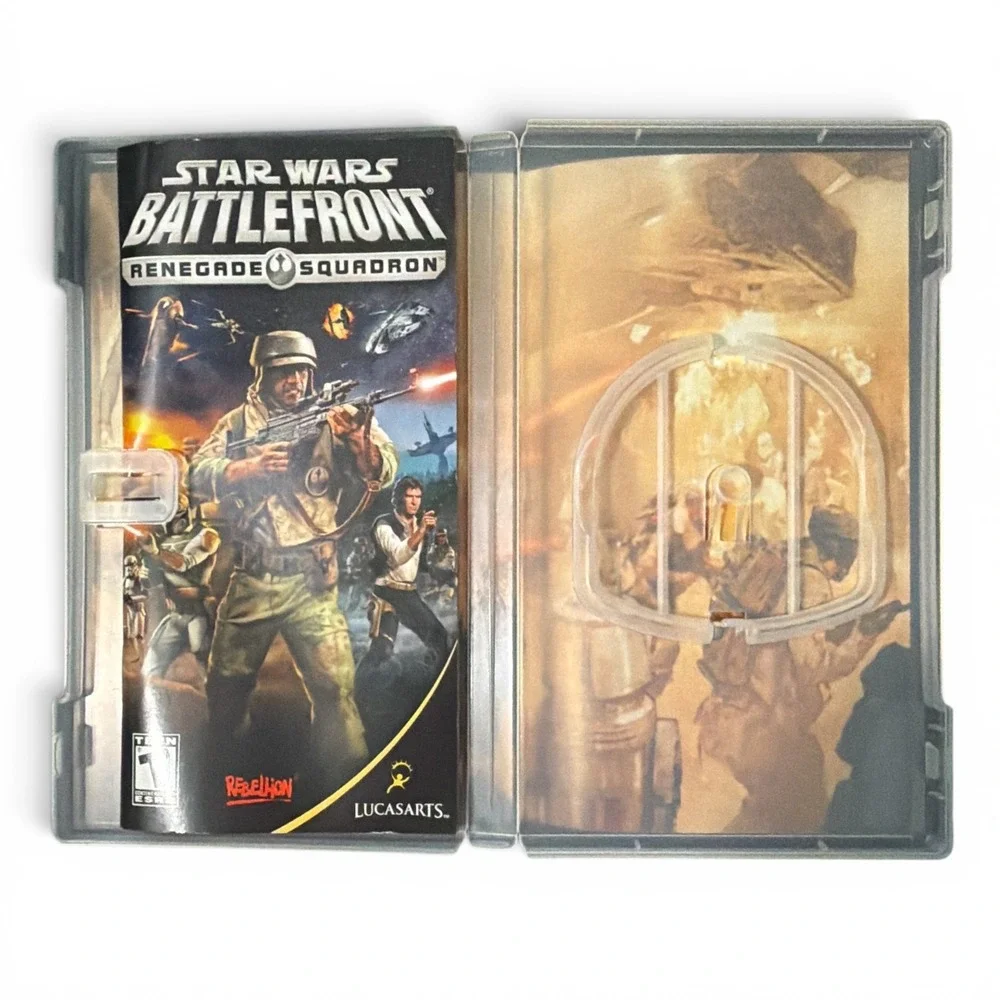 Star Wars Battlefront Renegade Squadron Sony PSP Case and Manual ONLY No Game